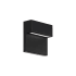 WAC Lighting Balance 6" Tall LED Outdoor Wall Sconce Set to 3000K Black