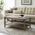 Walker Edison Paxton 40" Wide Rustic X Barn Side Coffee Table Gray Wash / Black