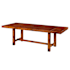 Walker Edison Dripping Springs 68" Long Farmhouse Dining Table with (2) Leaves Dark oak