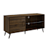 Walker Edison Elise 52" Wide Retro Modern TV Stand Media Cabinet Dark Walnut