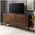 Walker Edison Austin Mid-Century Modern 70" W 3 Drawer 2-Door Sideboard Buffet Credenza Walnut