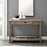 Walker Edison Rustic Farmhouse 48" Wide Casual Console / Sofa Entry Table Gray Wash