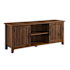 Walker Edison 58" Wide Rustic Craftsman TV Stand Media Cabinet Dark Walnut