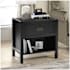 Walker Edison Lydia 24"W Modern Classic Solid Wood Nightstand Black