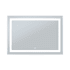 WarmlyYours 40" W x 28" H Rectangular Frameless Backlit Audrey Bathroom Wall Mirror with LED Lighting Glass