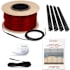 WarmlyYours TempZone 240V Floor Heating Cable Kit with Gripstrips, Floor Sensor, and Circuit Check - Sold by Kit (65 SF/Kit) N/A