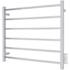 WarmlyYours Elevate Tahoe 29 1/2" Wide Electric 6 Bar Wall Mounted Towel Warmer Polished Stainless Steel