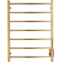 WarmlyYours Tahoe 24" x 32""H  Electric Hardwired Stainless Steel 7 Bar Towel Warmer Brushed Gold