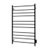 WarmlyYours Malta Hard Wired 42"H x 25" 11 Bar Electric Bathroom Towel and Robe Warmer Black