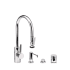 Waterstone Contemporary 1.75 GPM Single Hole Pull Down Kitchen Faucet with Lever Handle - Includes Soap Dispenser, Air Switch, and Air Gap Stainless Steel