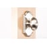 Weslock Julienne Single Dummy Door Knob with Premiere Rose from the Elegance Collection Satin Nickel