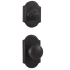 Weslock Castletown Single Cylinder Interior Pack Featuring the  Wexford Knob from the Molten Bronze Collection Oil Rubbed Bronze