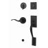 Weslock Mercy Right Handed Sectional Dummy Handleset with Interior New Haven Lever Matte Black