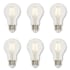 Westinghouse Pack of (6) 6.5 Watt Dimmable A19 Medium (E26) LED Bulbs - 810 Lumens, 2700K, and 80CRI Clear