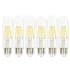 Westinghouse Pack of (6) 8 Watt Dimmable T10 Medium (E26) LED Bulbs- 1000 Lumens, 2700K, and 80CRI Clear