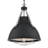 Westinghouse Bartley 16" Wide Pendant Matte Black / Dark Pewter Accents