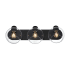 Westinghouse Hyson 3 Light 24" Wide Vanity Light Matte Black