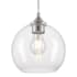 Westinghouse Tatze 8" Wide Mini Pendant with Clear Glass Shade - Brushed Nickel Brushed Nickel