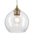 Westinghouse Tatze 8" Wide Mini Pendant with Seedy Glass Shade - Brushed Brass Brushed Brass