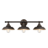 Westinghouse Iron Hill 3 Light 8" Tall LED Wall Sconce Oil Rubbed Bronze with Highlights