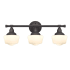 Westinghouse Scholar 3 Light 24" Wide Bathroom Vanity Light Metal / Glass