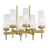 Westinghouse Chaddsford 6 Light 23" Wide Chandelier Champagne Brass