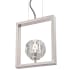 Westinghouse Zoa 4" Wide LED Crystal Mini Pendant Brushed Nickel