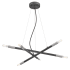 Westinghouse Felix 6 Light 26" Wide LED Sputnik Chandelier Distressed Aluminum / Brushed Nickel