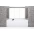 WETSTYLE CUBE 66" Three Wall Alcove WETMAR BiO Composite Soaking Tub with Right Drain Assembly with Copper Plumbing Fittings and Overflow Less Trim Apollo White Matte / Brushed Nickel Trim