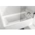 WETSTYLE Lab 60" Three Wall Alcove WETMAR BiO Composite Soaking Tub with Right Drain Assembly with Copper Fittings and Overflow Apollo White Matte / Brushed Nickel Trim