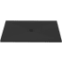 WETSTYLE Feel Collection 48" x 36" Rectangular Shower Base with 4 Threshold and Center Drain Slate Black