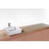 WETSTYLE CUBE 15" Rectangular WETMAR BiO Stone Composite Vessel Bathroom Sink with Overflow Apollo White Matte / Brushed Nickel Trim
