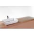 WETSTYLE CUBE 21-3/4" Rectangular WETMAR BiO Stone Composite Vessel Bathroom Sink with Overflow Apollo White Matte / Brushed Nickel Trim