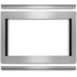 Whirlpool 30 Inch Wide Flush Mount Built-In Kit for Select Microwave Ovens Stainless Steel