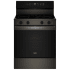 Whirlpool 30 Inch Wide 5.3 Cu. Ft. Free Standing Fingerprint Resistant Electric Range with Air Cooking Technology and WipeClean Coating Fingerprint Resistant Black Stainless