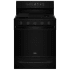 Whirlpool 30 Inch Wide 5 Cu. Ft. Free Standing Gas Range with Air Cooking Technology and SpeedHeat Burner Black
