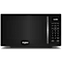 Whirlpool 19 Inch Wide 0.9 Cu. Ft. 900 Watt Countertop Microwave with 10 Power Levels and Steam Clean Black