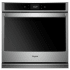 Whirlpool 27 Inch Wide 4.3 Cu. Ft. Electric Single Wall Oven Black on Stainless