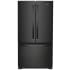 Whirlpool 36 Inch Wide 20 Cu. Ft. Energy Star Certified French Door Refrigerator with Interior Water Dispenser and LED Lighting Black