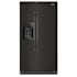 Whirlpool 36 Inch Wide 20.85 Cu. Ft. Fingerprint Resistant Side By Side Refrigerator with External Water and Ice Dispenser Black Stainless