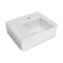 Whitehaus 21-5/8" Rectangular Vitreous China Wall Mounted Bathroom Sink with Single Faucet Hole White