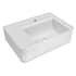 Whitehaus 25-5/8" Rectangular Vitreous China Wall Mounted Bathroom Sink with Single Faucet Hole White