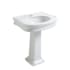 Whitehaus China Series 21 with One Faucet Hole - Includes Overflow White