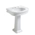 Whitehaus China Series 21 with Three Faucet Holes - Includes Overflow White