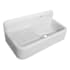 Whitehaus Heritage 41-3/8" Farmhouse Single Basin Fireclay Kitchen Sink White