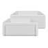 Whitehaus Fireclay 27" Farmhouse Single Basin Fireclay Kitchen Sink with Basin Rack White