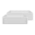 Whitehaus Fireclay 36" Farmhouse Single Basin Fireclay Kitchen Sink with Basin Rack White