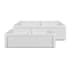Whitehaus Fireclay 36" Farmhouse Double Basin Fireclay Kitchen Sink White