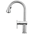 Whitehaus Waterhaus Single Hole Pull Down Kitchen Faucet Brushed Stainless Steel