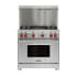 Finish: Wolf 36" x 20" Gas Range Riser with Shelf Stainless Steel
